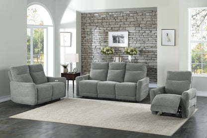Homelegance Edition Reclining Chair Power Recliner Dove Gray 9804DV-1PWH