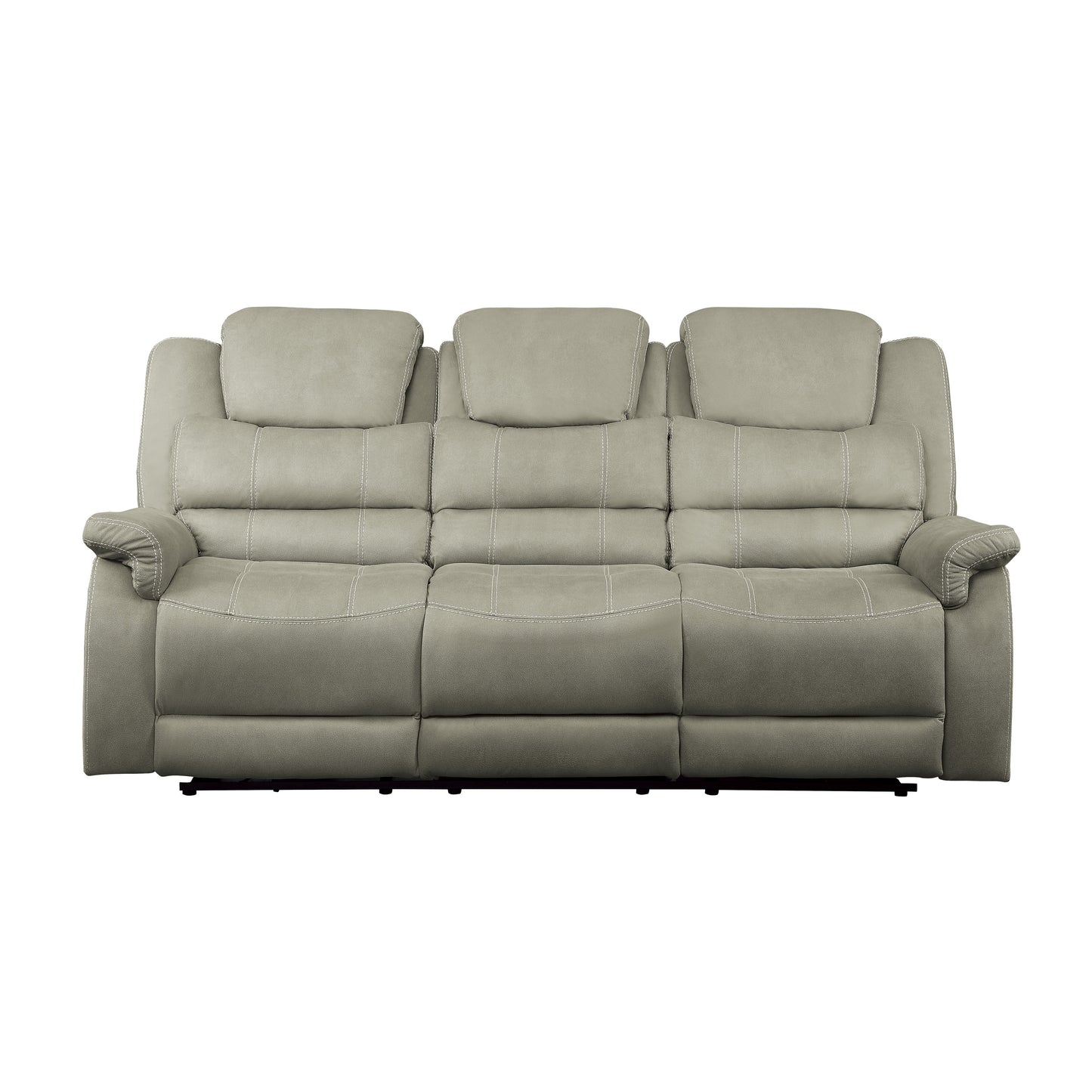 Homelegance Shola Gray Power Reclining Sectional Sofa 9848GY-3PWH