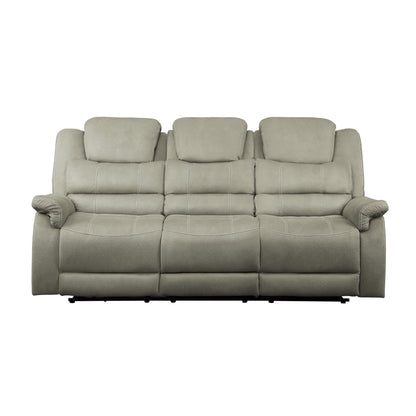 Homelegance Shola Gray Power Reclining Sectional Sofa 9848GY-3PWH