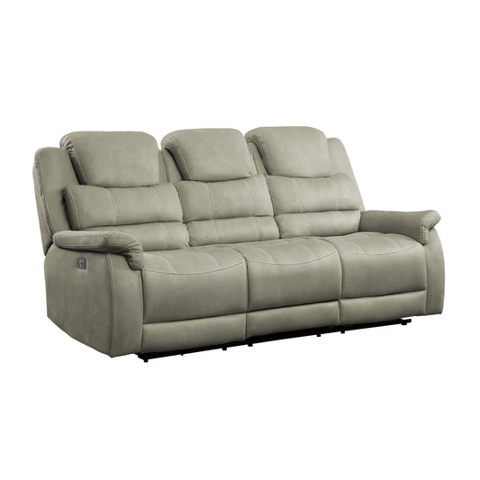 Homelegance Shola Gray Power Reclining Sectional Sofa 9848GY-3PWH