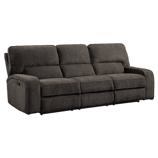 Homelegance Borneo Sectional Sofa in Luxurious Chocolate Chenille 9849CH-3