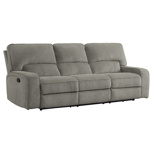Homelegance Borneo Mocha Chenille Double Reclining Sectional Sofa 9849MC-3