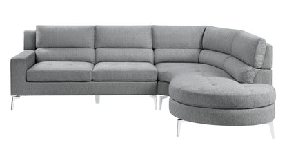 Homelegance Bonita Sectional Sofa in Gray 9879GY-SC