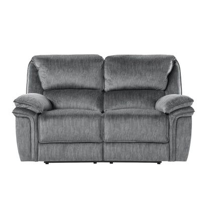 Homelegance Muirfield Gray Reclining Loveseat 9913-2WC
