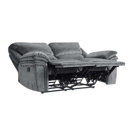 Homelegance Muirfield Gray Reclining Loveseat 9913-2WC