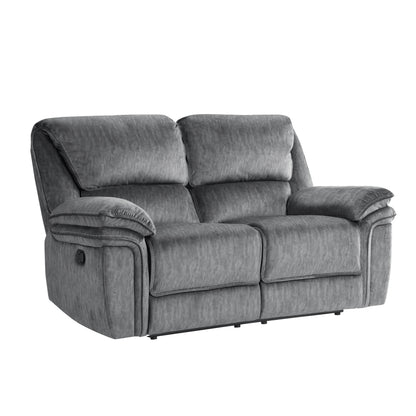 Homelegance Muirfield Gray Reclining Loveseat 9913-2WC