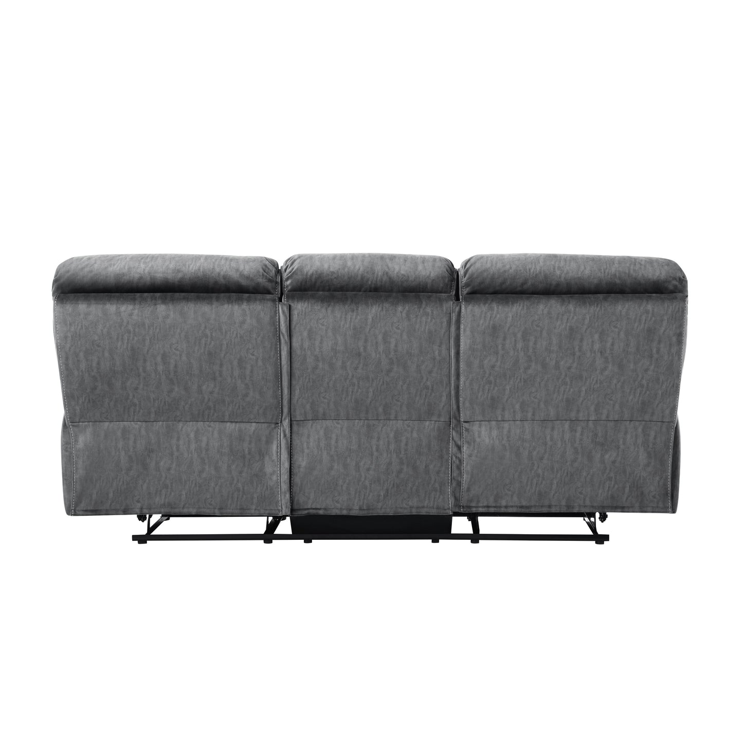 Homelegance Muirfield Sectional Sofa Gray Textured Microfiber 9913-3