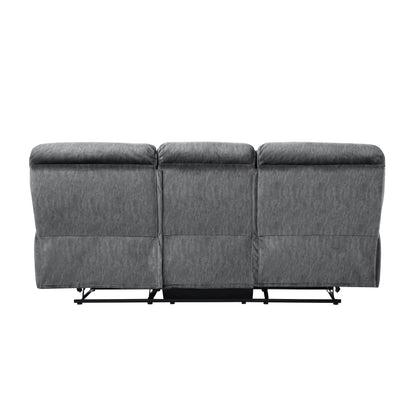 Homelegance Muirfield Sectional Sofa Gray Textured Microfiber 9913-3