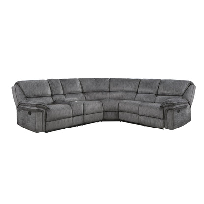 Homelegance Muirfield Sectional Sofa in Light Brown 9913-32LCN2R