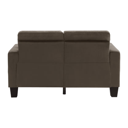 Homelegance Lantana Loveseat in Chocolate Microfiber 9957CH-2