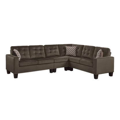 Homelegance Lantana Sectional Sofa in Charcoal 9957CH-SC
