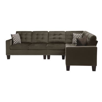 Homelegance Lantana Sectional Sofa in Charcoal 9957CH-SC