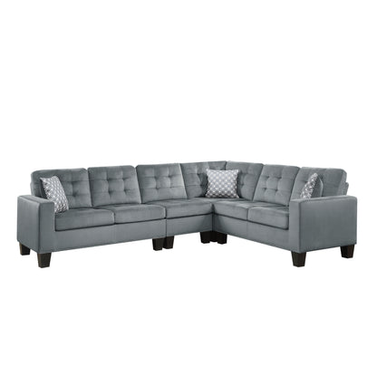 Homelegance Lantana Sectional Sofa in Gray 9957GY-SC for Stylish Living Spaces