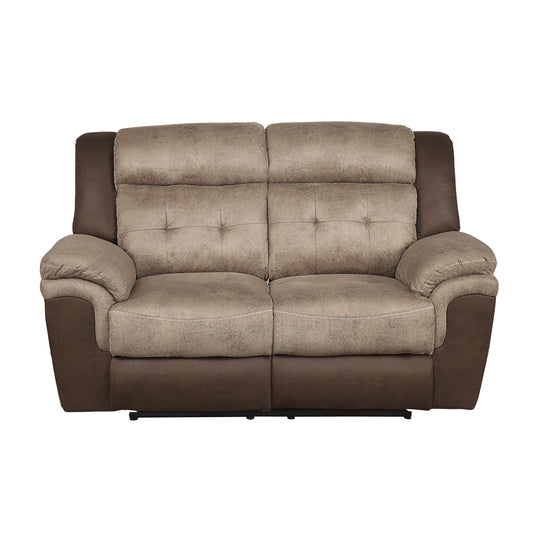 Homelegance Loveseat Reclining in 2-tone Brown 9980-2