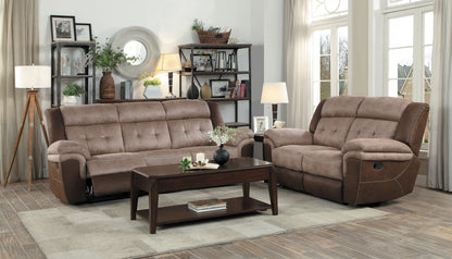 Homelegance Loveseat Reclining in 2-tone Brown 9980-2