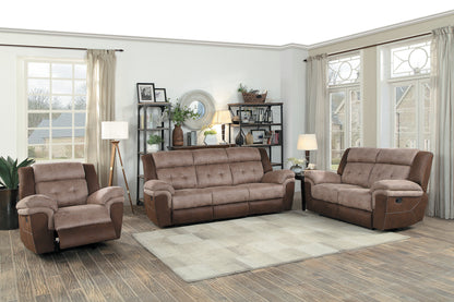 Homelegance Loveseat Reclining in 2-tone Brown 9980-2
