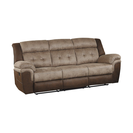 Homelegance Chai Sectional Sofa Two-Tone Brown Microfiber 9980-3