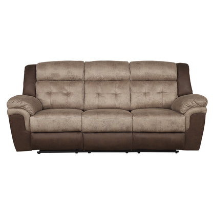 Homelegance Chai Sectional Sofa Two-Tone Brown Microfiber 9980-3