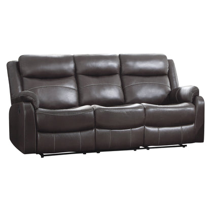 Homelegance Yerba Dark Brown Reclining Sectional Sofa 9990DB-3