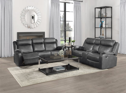 Homelegance Yerba Dark Gray Reclining Sectional Sofa 9990GY-3