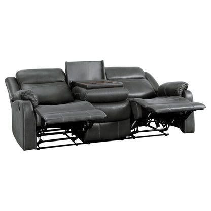 Homelegance Yerba Dark Gray Reclining Sectional Sofa 9990GY-3