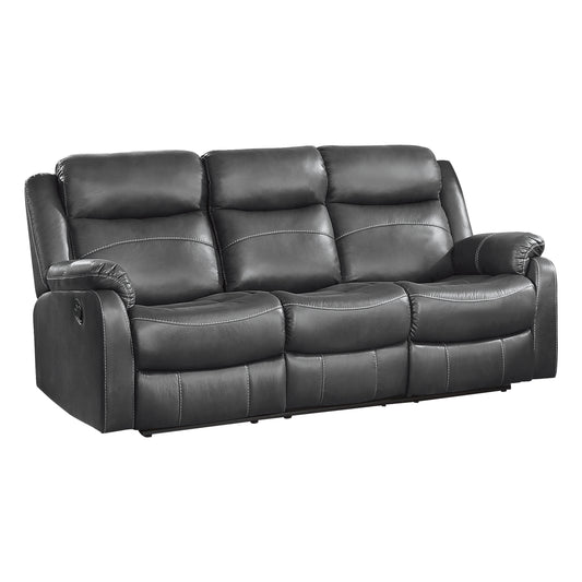 Homelegance Yerba Dark Gray Reclining Sectional Sofa 9990GY-3