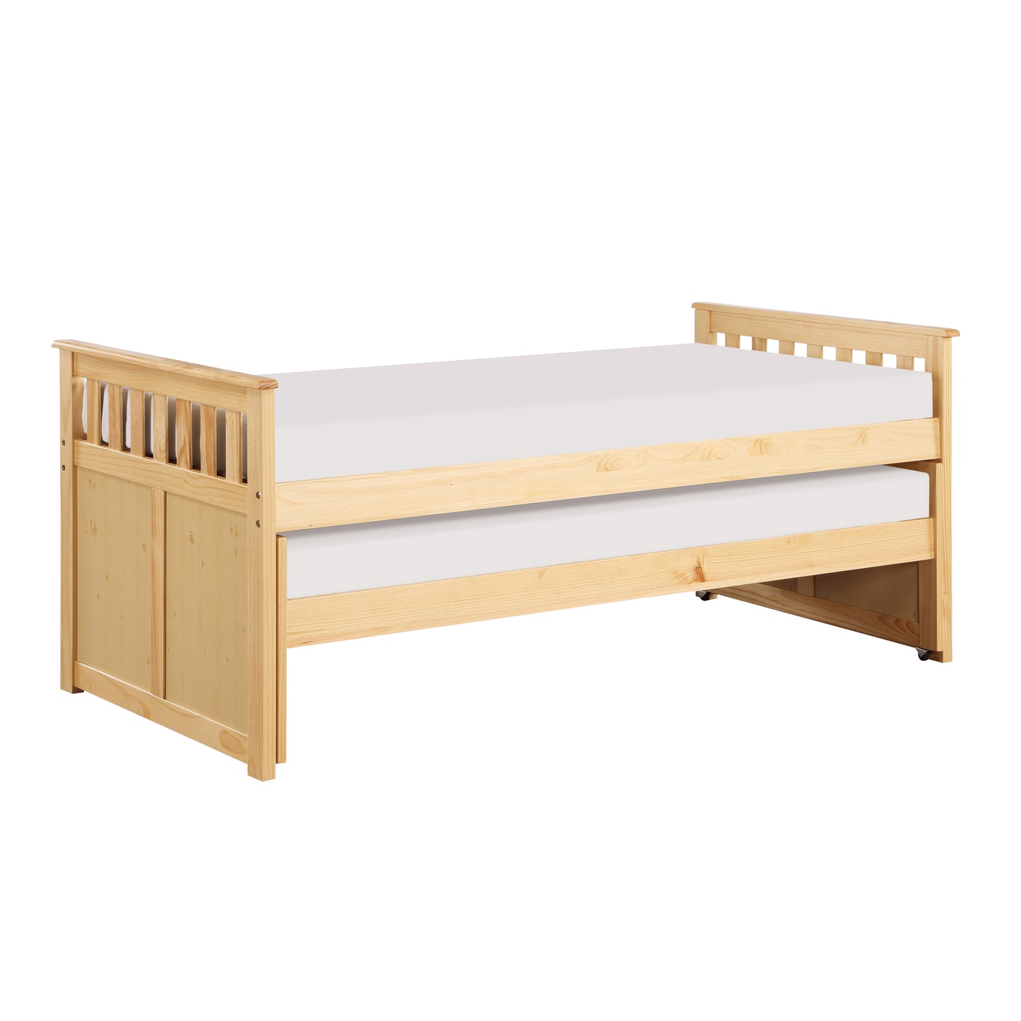 Homelegance Bartly Twin Twin Bed Natural Pine Finish B2043RT-1