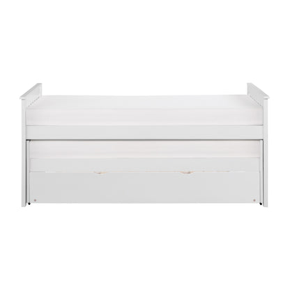 Homelegance Galen Twin Twin Bed with Twin Trundle White B2053RTW-1R