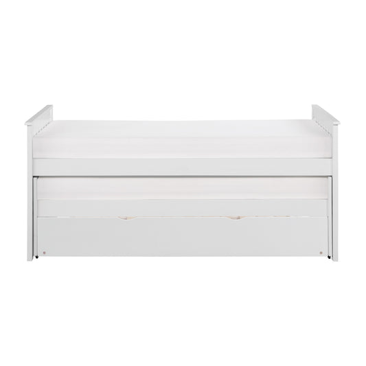 Homelegance Galen Twin Twin Bed with Twin Trundle White B2053RTW-1R