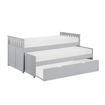 Homelegance Orion Twin Twin Bed with Twin Trundle Gray B2063RT-1R