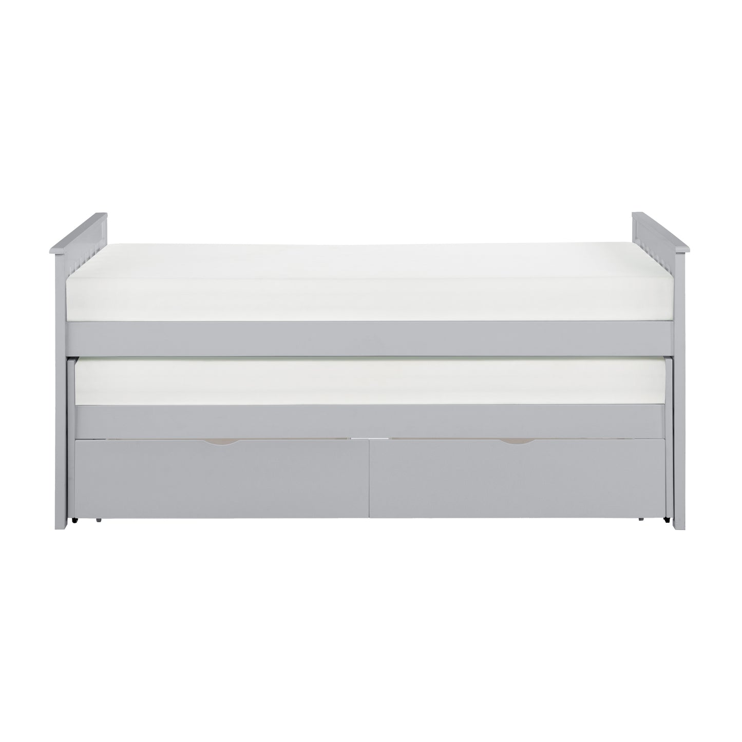 Homelegance Twin Twin Bed with Storage Boxes Gray Orion B2063RT-1T