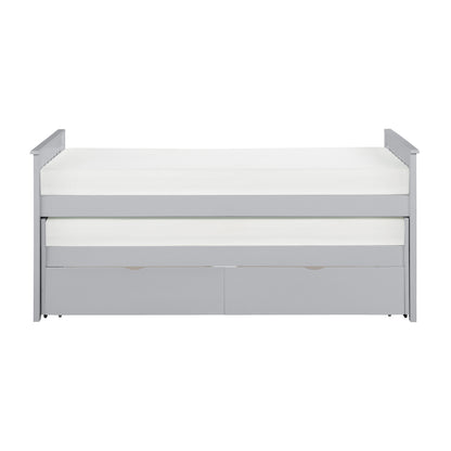 Homelegance Twin Twin Bed with Storage Boxes Gray Orion B2063RT-1T
