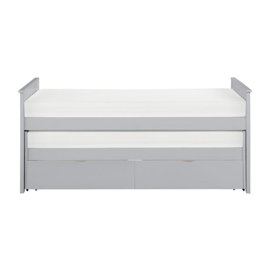 Homelegance Twin Twin Bed with Storage Boxes Gray Orion B2063RT-1T