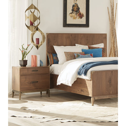 Modus Adler Two Drawer Nightstand in Natural Walnut