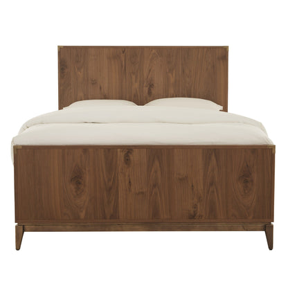 Modus Adler Wood Panel Bed in Natural Walnut