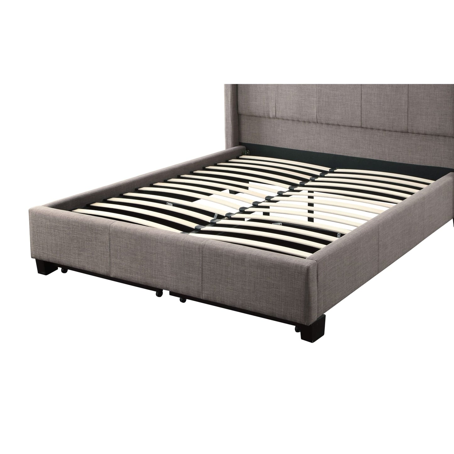 Modus Adona Upholstered Footboard Storage Bed in Dolphin Linen