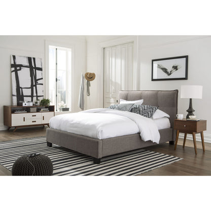 Modus Adona Upholstered Footboard Storage Bed in Dolphin Linen