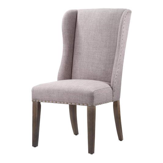 Modus Alex Uhpolstered Wingback Dining Chair in Dolphin