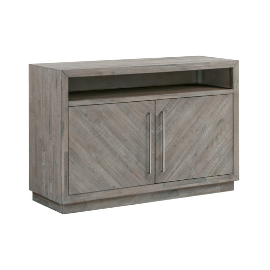 Modus Alexandra Solid Wood 54 inch Media Console in Rustic Latte