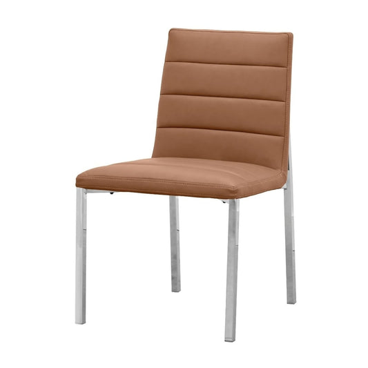 Modus Amalfi Metal Back Chair in Cognac Leather
