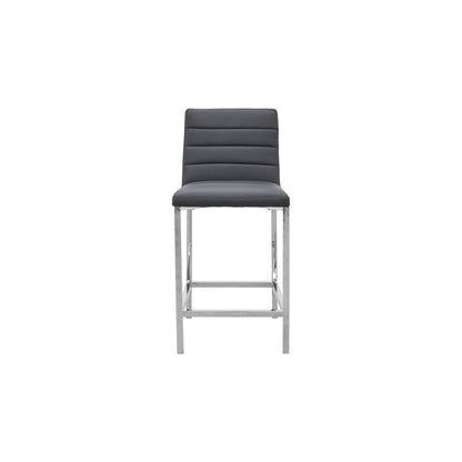 Modus Amalfi Metal Back Counter Stool in Cobalt Leather