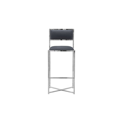Modus Amalfi X-Base Bar Stool in Cobalt Leather