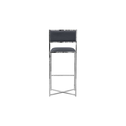 Modus Amalfi X-Base Bar Stool in Cobalt Leather