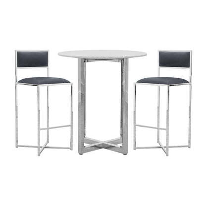 Modus Amalfi X-Base Bar Stool in Cobalt Leather