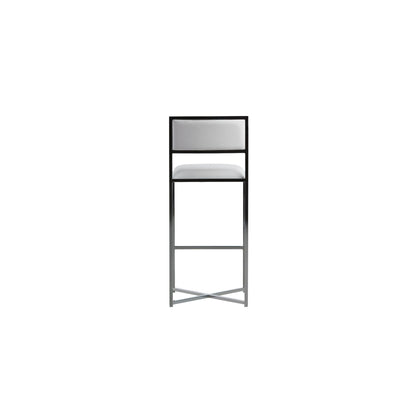 Modus Amalfi X-Base Bar Stool in White Leather