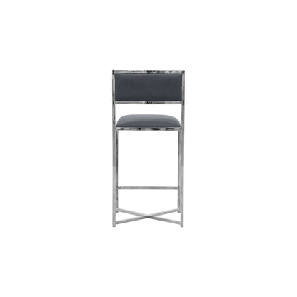 Modus Amalfi X-Base Counter Stool in Cobalt Leather