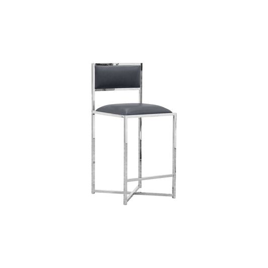 Modus Amalfi X-Base Counter Stool in Cobalt Leather