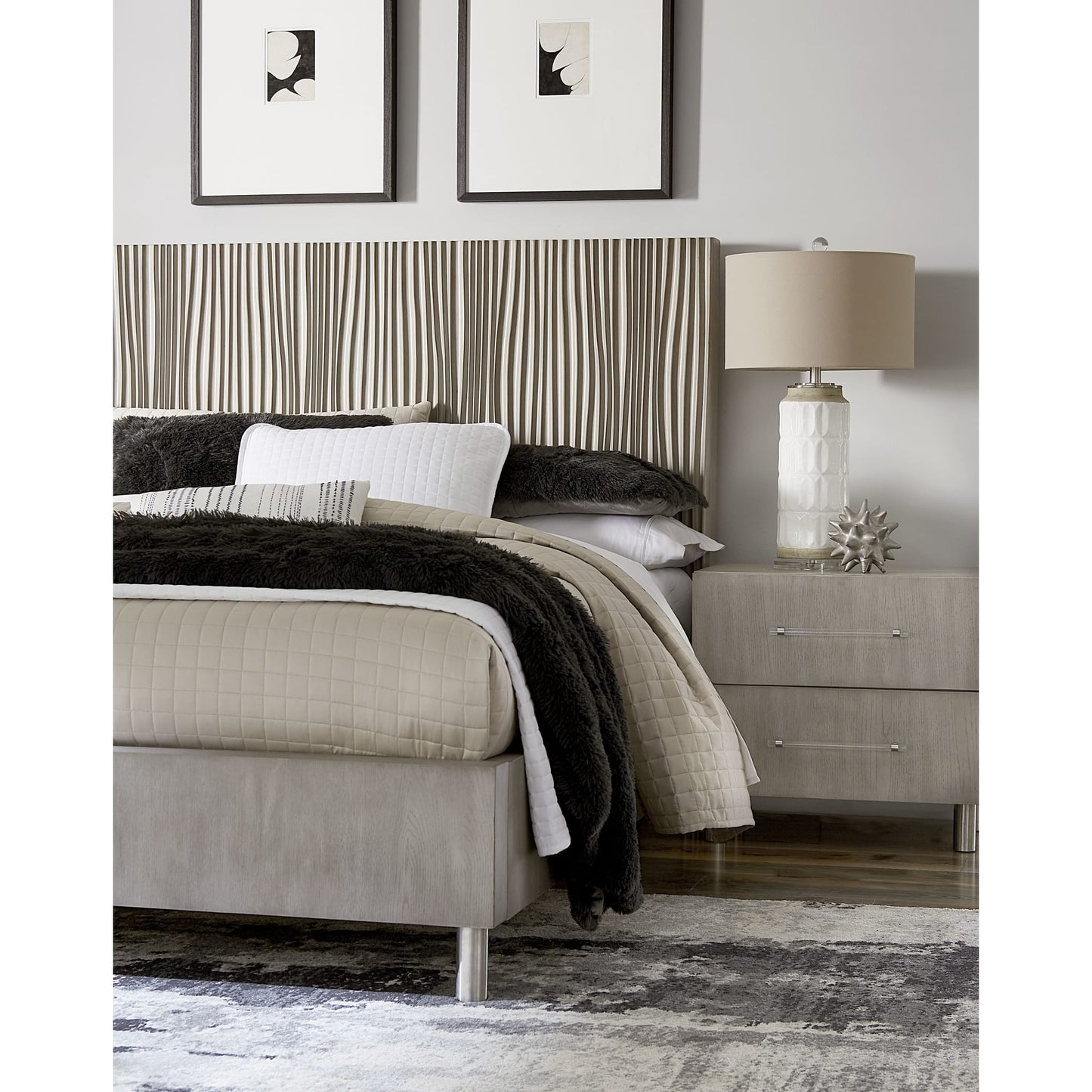 Modus Argento Nightstand in Misty Grey