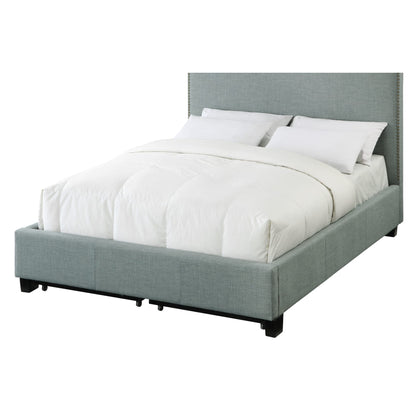 Modus Ariana Upholstered Footboard Storage Bed in Bluebird