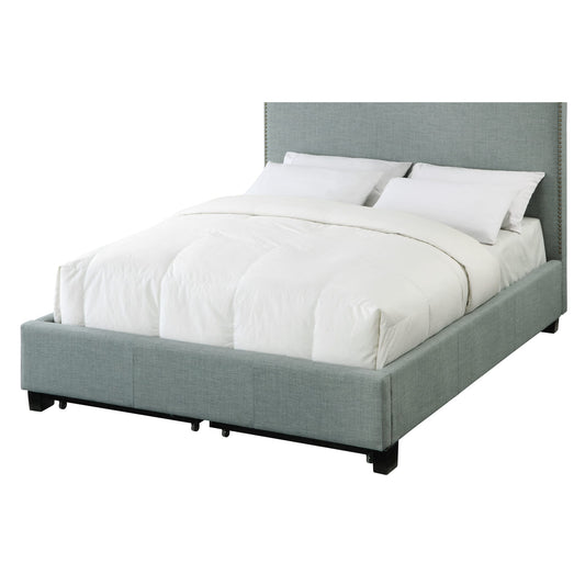 Modus Ariana Upholstered Footboard Storage Bed in Bluebird